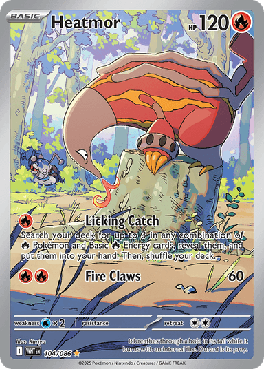 Carta Heatmor 104/86 do set White Flare — Pokémon TCG | Bynx