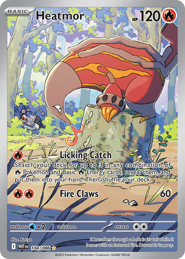 Carta Heatmor 104/86 do set White Flare — Pokémon TCG | Bynx
