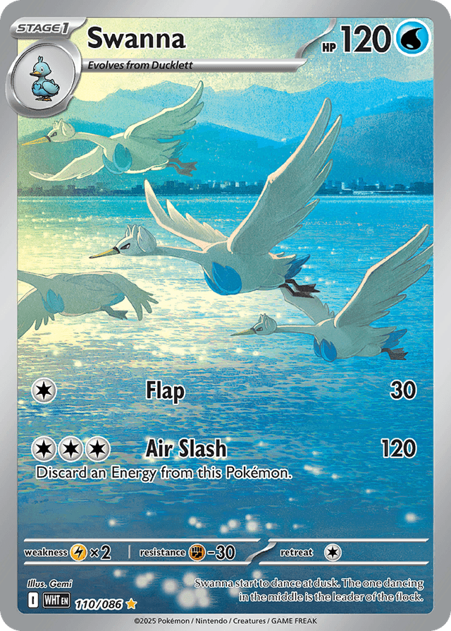 Carta Swanna 110/86 do set White Flare — Pokémon TCG | Bynx