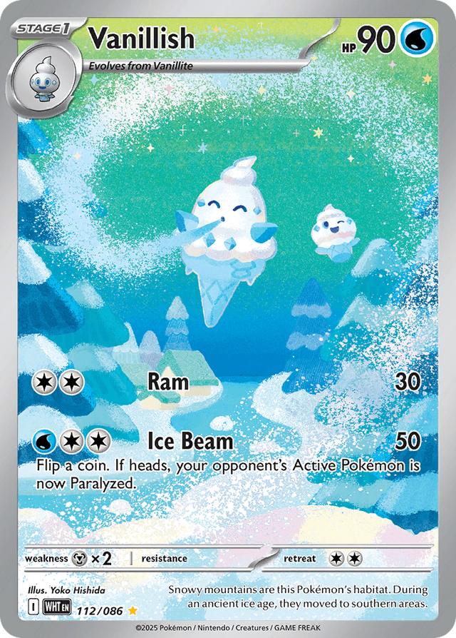 Carta Vanillish 112/86 do set White Flare — Pokémon TCG | Bynx