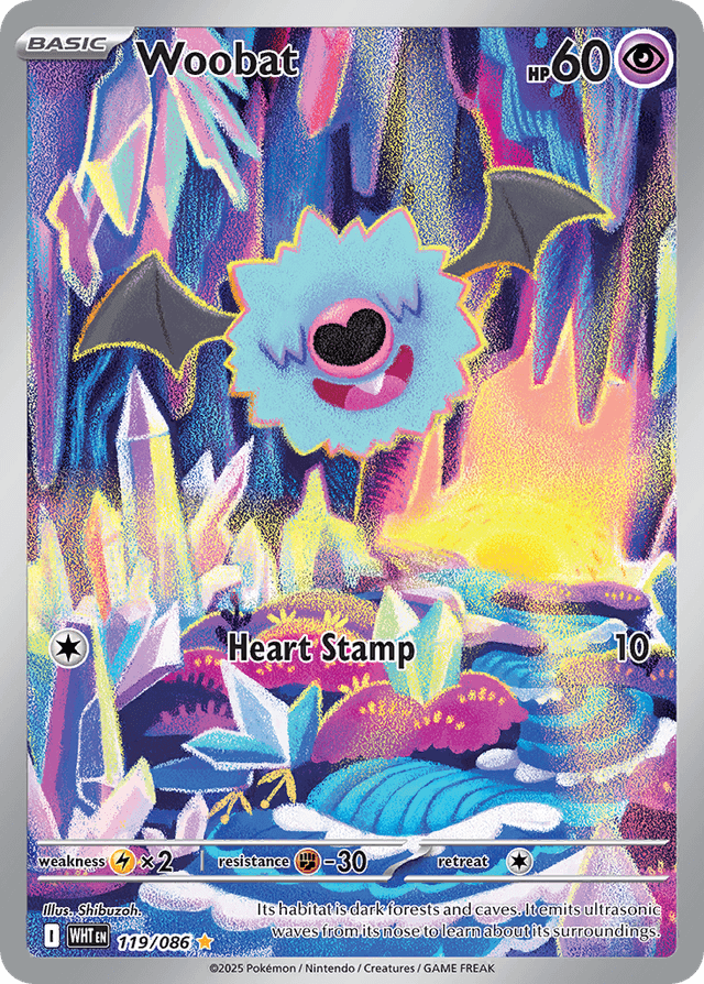 Carta Woobat 119/86 do set White Flare — Pokémon TCG | Bynx