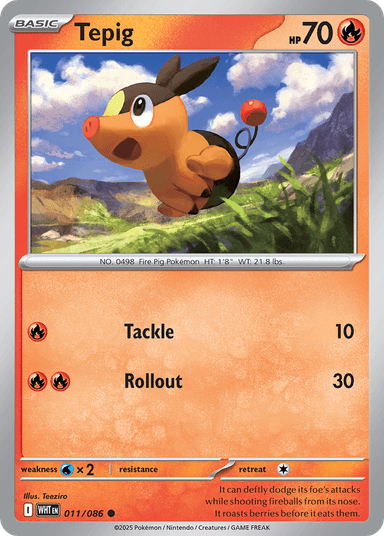 Carta Tepig 11/86 do set White Flare — Pokémon TCG | Bynx