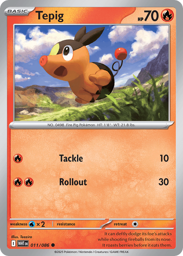 Carta Tepig 11/86 do set White Flare — Pokémon TCG | Bynx
