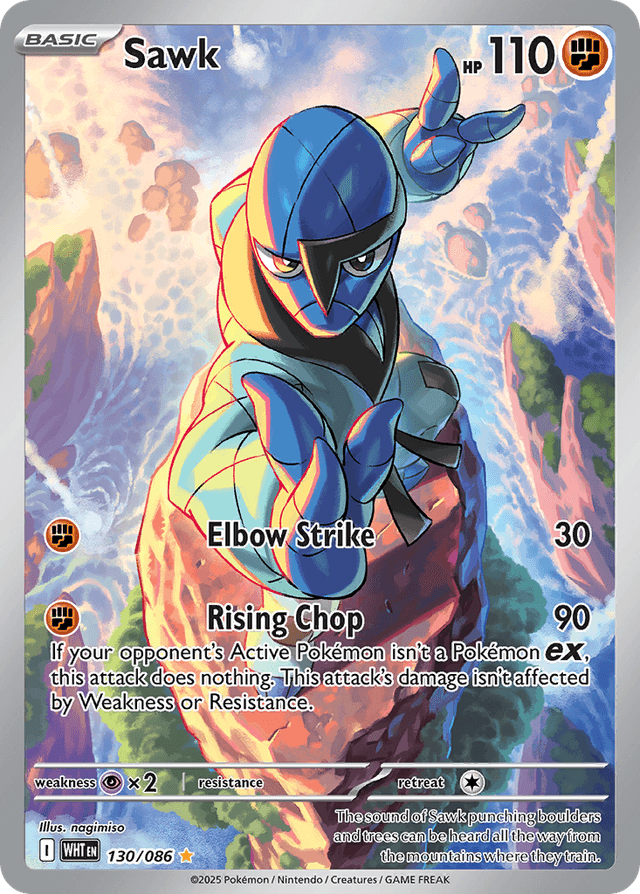 Carta Sawk 130/86 do set White Flare — Pokémon TCG | Bynx