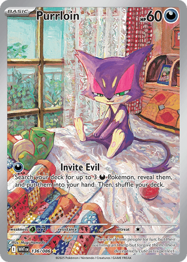 Carta Purrloin 136/86 do set White Flare — Pokémon TCG | Bynx