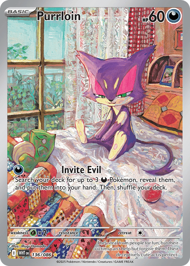 Carta Purrloin 136/86 do set White Flare — Pokémon TCG | Bynx