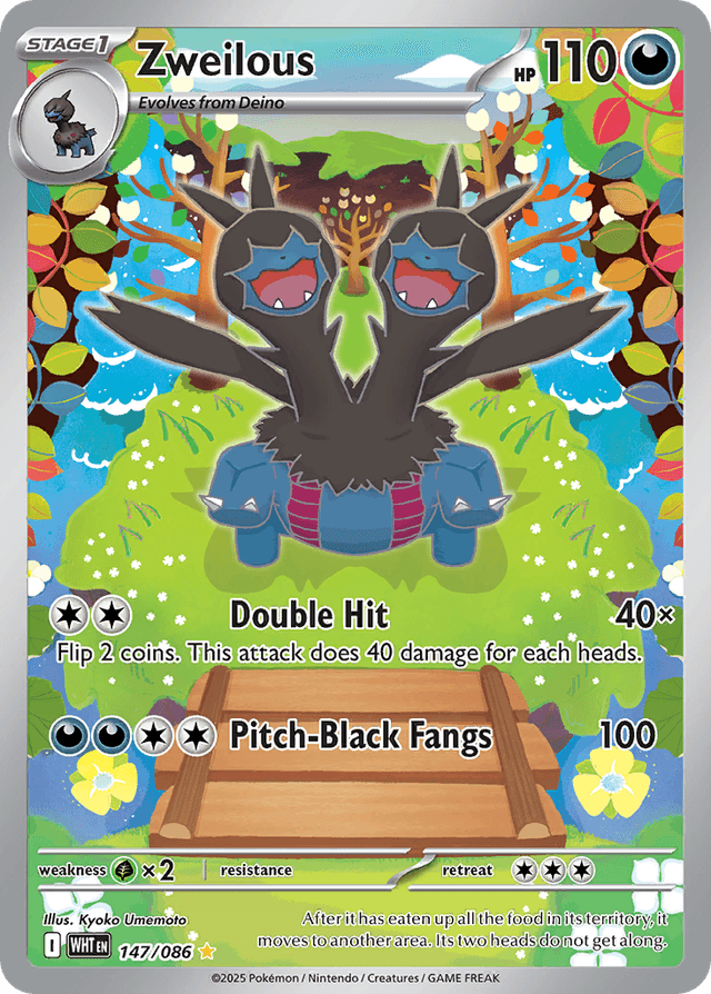 Carta Zweilous 147/86 do set White Flare — Pokémon TCG | Bynx