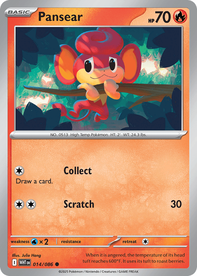 Carta Pansear 14/86 do set White Flare — Pokémon TCG | Bynx