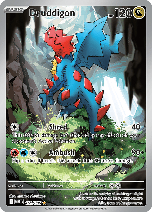 Carta Druddigon 151/86 do set White Flare — Pokémon TCG | Bynx