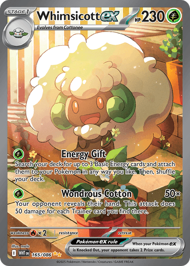 Carta Whimsicott ex 165/86 do set White Flare — Pokémon TCG | Bynx