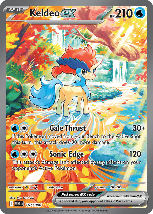 Carta Keldeo ex 167/86 do set White Flare — Pokémon TCG | Bynx