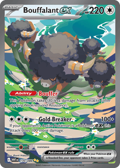 Carta Bouffalant ex 170 do set White Flare — Pokémon TCG | Bynx