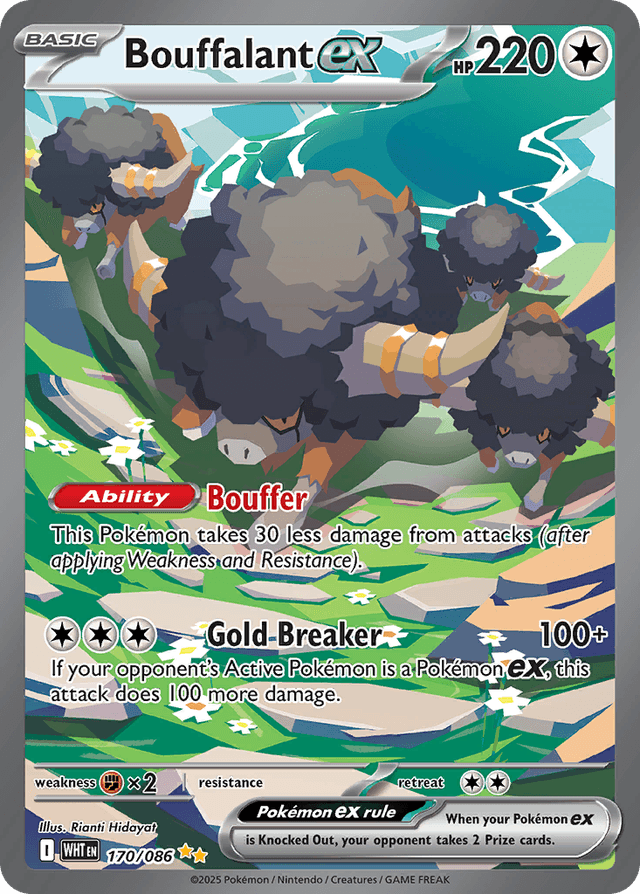 Carta Bouffalant ex 170/86 do set White Flare — Pokémon TCG | Bynx