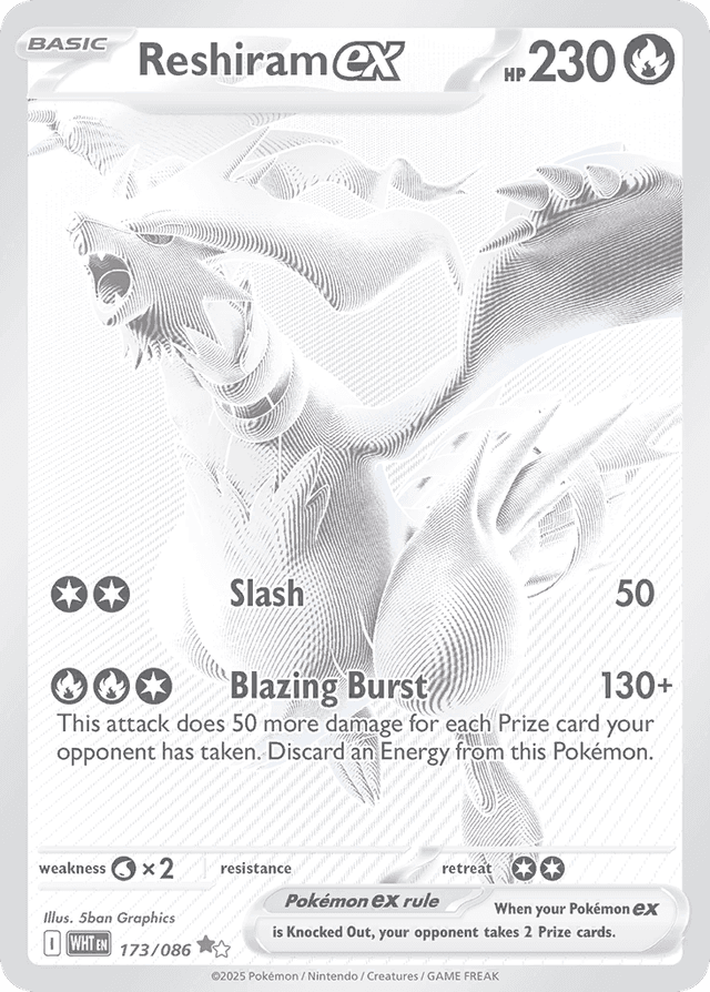Carta Reshiram ex 173/86 do set White Flare — Pokémon TCG | Bynx