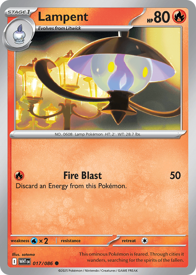 Carta Lampent 17/86 do set White Flare — Pokémon TCG | Bynx