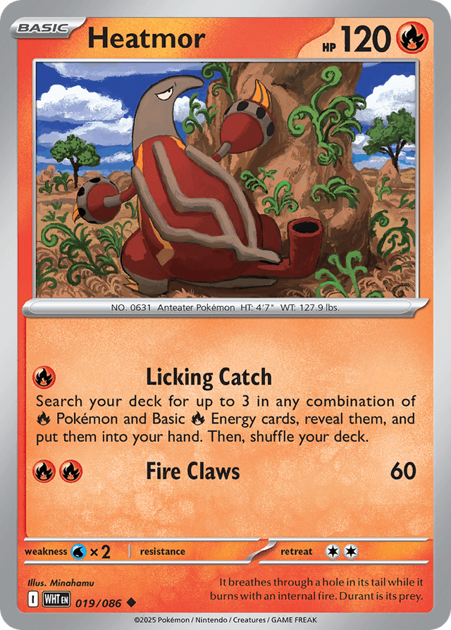 Carta Heatmor 19/86 do set White Flare — Pokémon TCG | Bynx