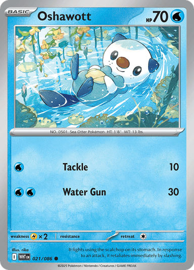 Carta Oshawott 21/86 do set White Flare — Pokémon TCG | Bynx