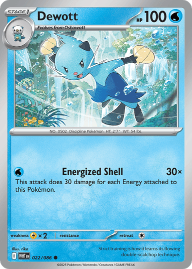 Carta Dewott 22/86 do set White Flare — Pokémon TCG | Bynx