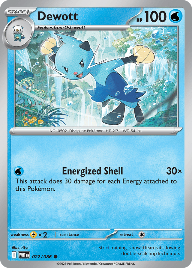 Carta Dewott 22/86 do set White Flare — Pokémon TCG | Bynx