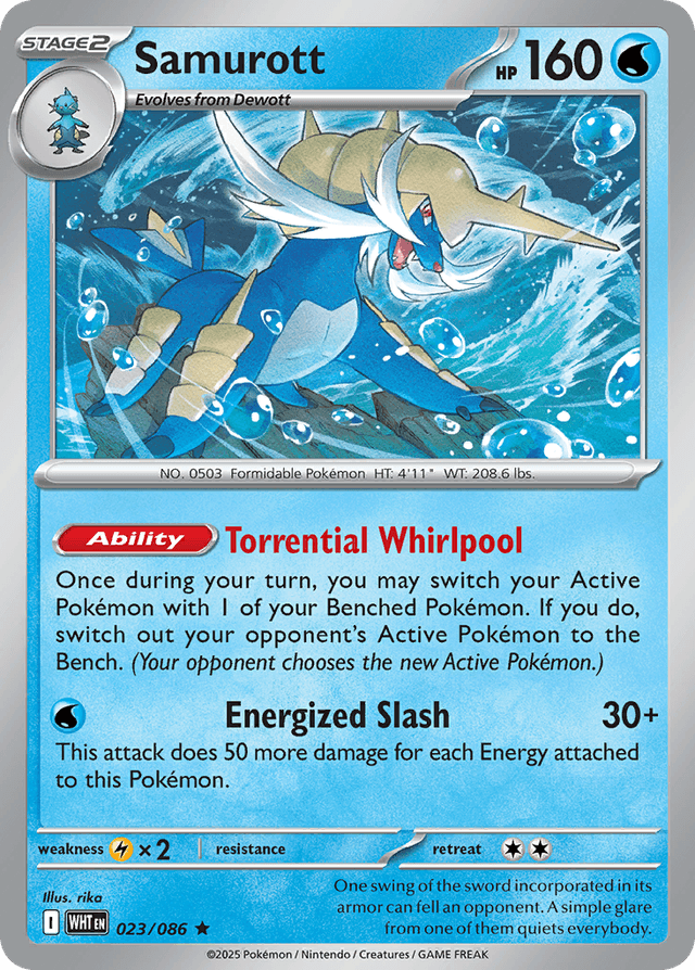 Carta Samurott 23/86 do set White Flare — Pokémon TCG | Bynx