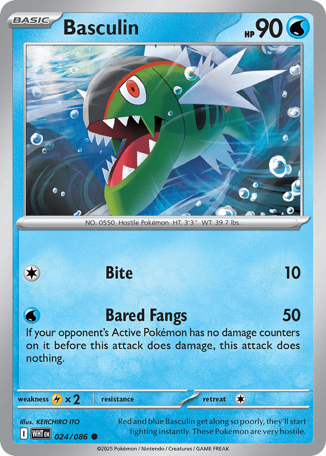 Carta Basculin 24/86 do set White Flare — Pokémon TCG | Bynx