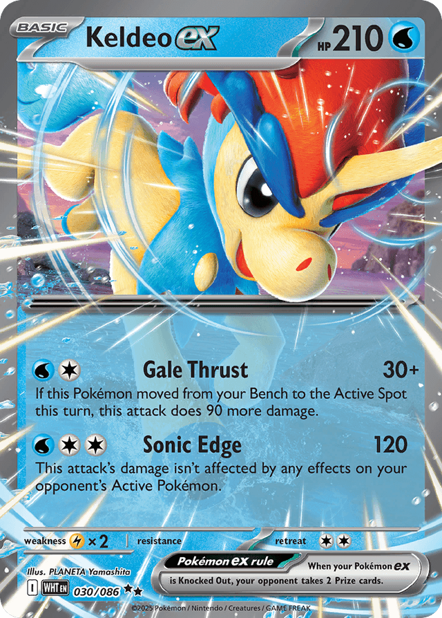 Carta Keldeo ex 30/86 do set White Flare — Pokémon TCG | Bynx