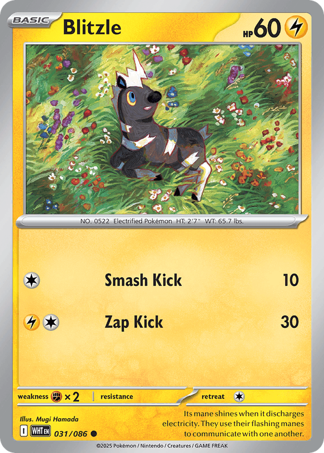 Carta Blitzle 31/86 do set White Flare — Pokémon TCG | Bynx