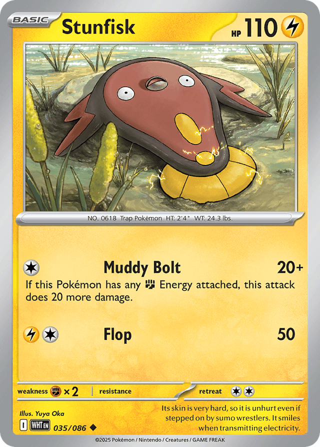 Carta Stunfisk 35/86 do set White Flare — Pokémon TCG | Bynx