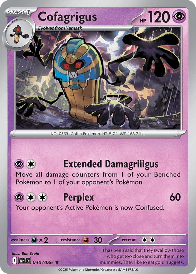 Carta Cofagrigus 40/86 do set White Flare — Pokémon TCG | Bynx