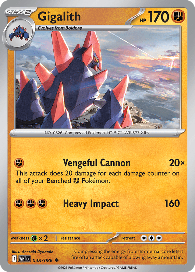 Carta Gigalith 48/86 do set White Flare — Pokémon TCG | Bynx
