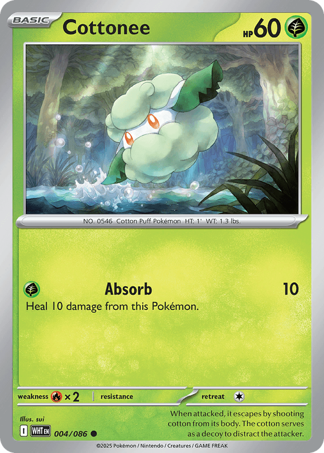 Carta Cottonee 4/86 do set White Flare — Pokémon TCG | Bynx