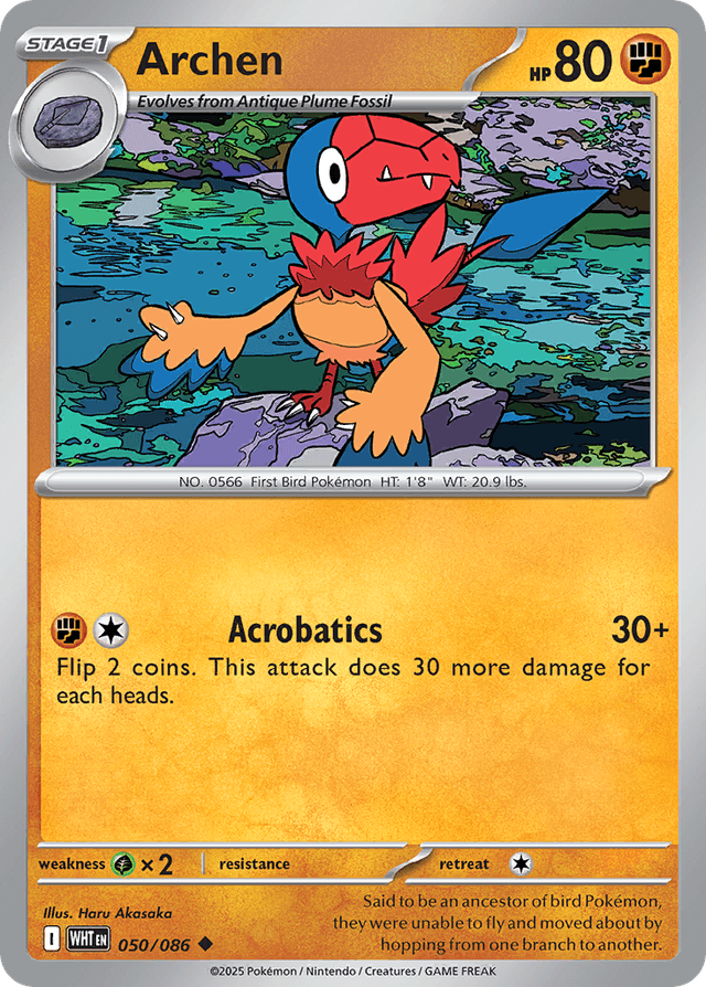 Carta Archen 50/86 do set White Flare — Pokémon TCG | Bynx