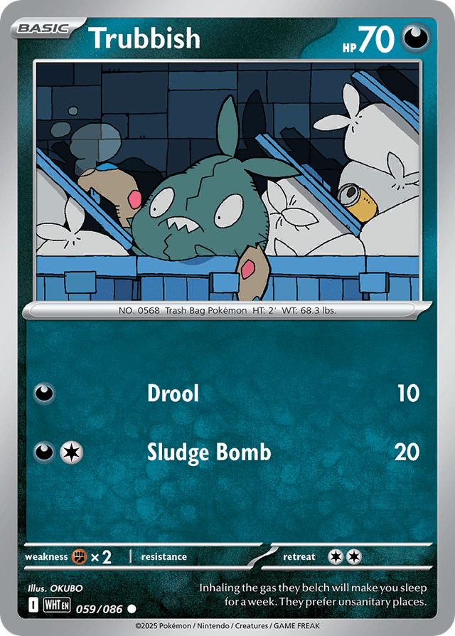 Carta Trubbish 59/86 do set White Flare — Pokémon TCG | Bynx