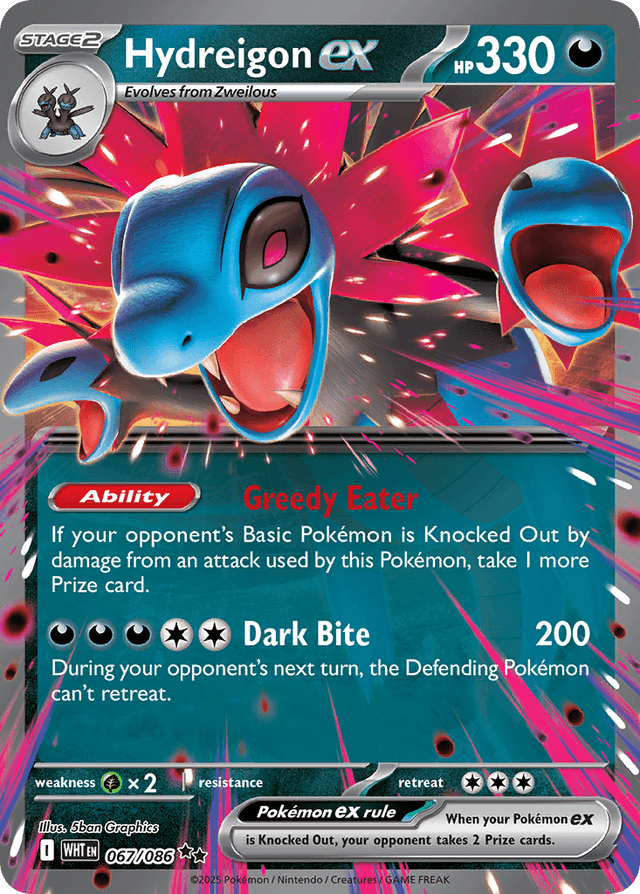 Carta Hydreigon ex 67/86 do set White Flare — Pokémon TCG | Bynx