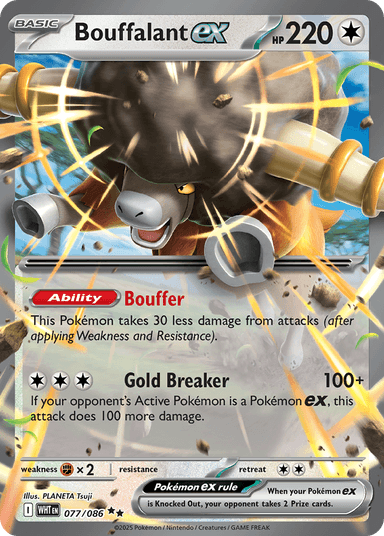 Carta Bouffalant ex 77/86 do set White Flare — Pokémon TCG | Bynx