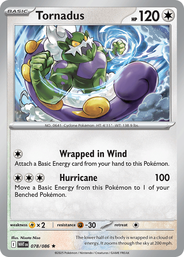 Carta Tornadus 78/86 do set White Flare — Pokémon TCG | Bynx