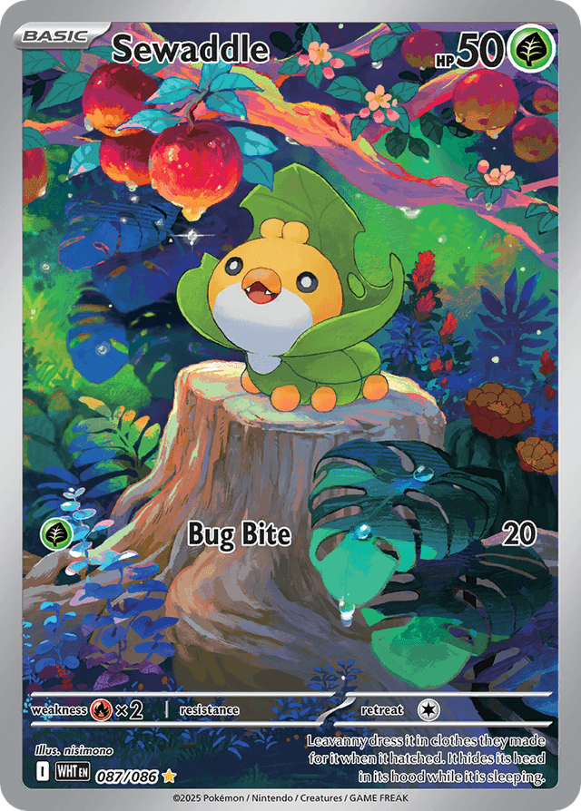 Carta Sewaddle 87/86 do set White Flare — Pokémon TCG | Bynx