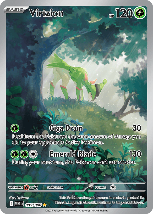 Carta Virizion 95/86 do set White Flare — Pokémon TCG | Bynx