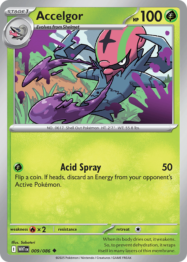 Carta Accelgor 9/86 do set White Flare — Pokémon TCG | Bynx