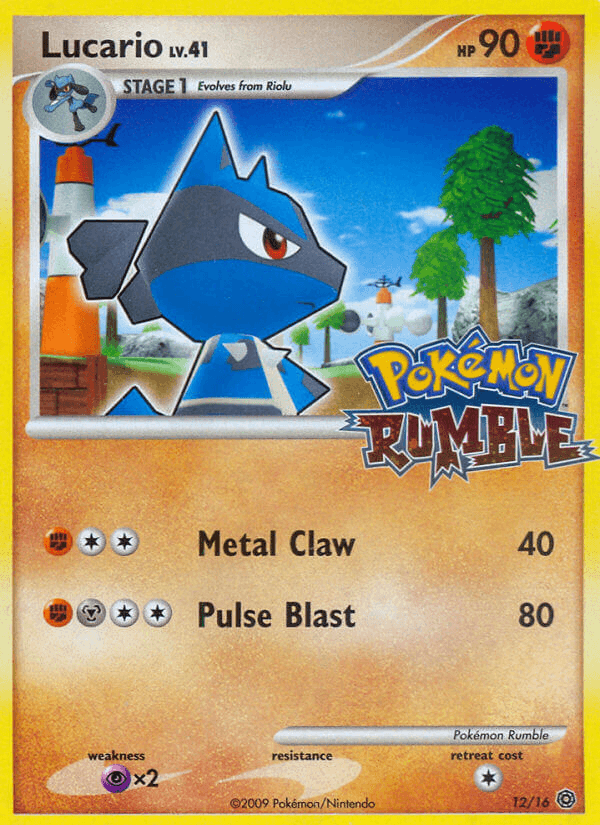 Carta Lucario 12/16 do set Pokémon Rumble — Pokémon TCG | Bynx