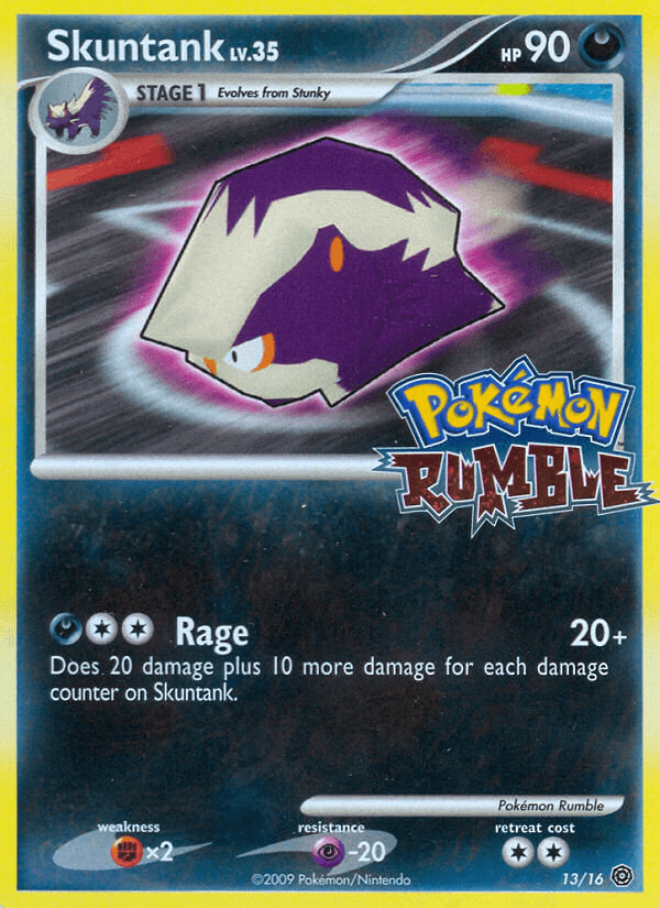 Carta Skuntank 13/16 do set Pokémon Rumble — Pokémon TCG | Bynx