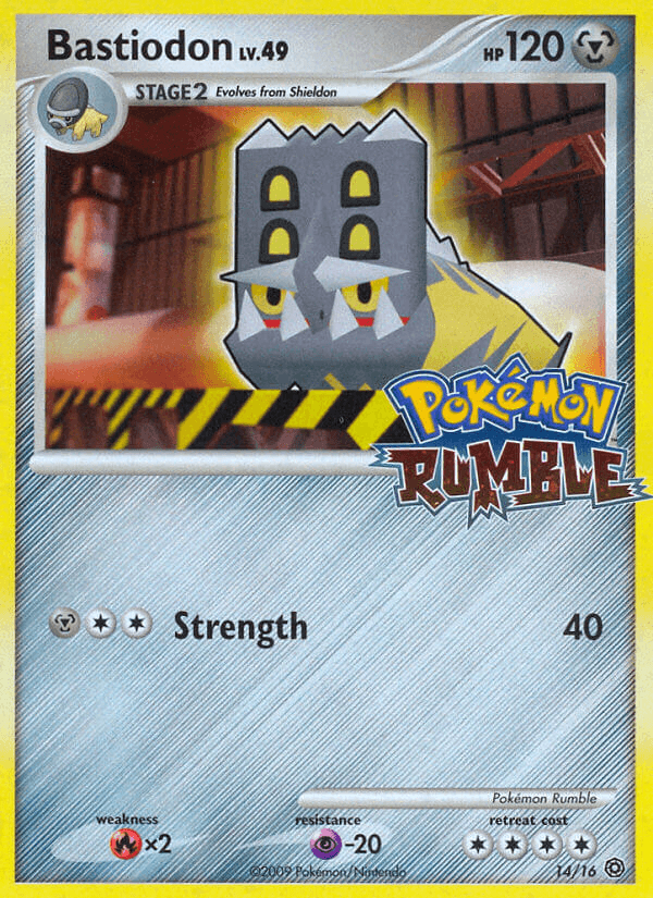 Carta Bastiodon 14/16 do set Pokémon Rumble — Pokémon TCG | Bynx