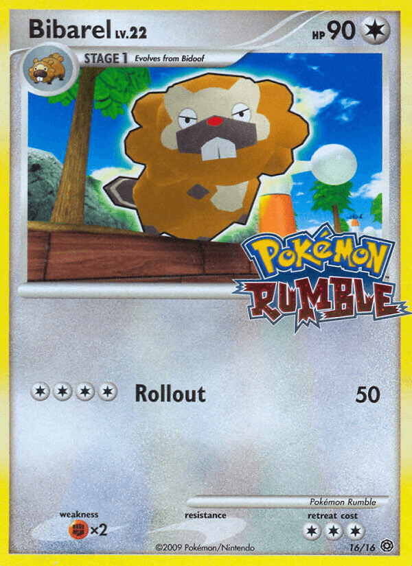 Carta Bibarel 16/16 do set Pokémon Rumble — Pokémon TCG | Bynx