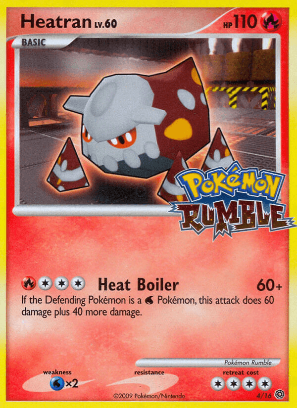 Carta Heatran 4/16 do set Pokémon Rumble — Pokémon TCG | Bynx