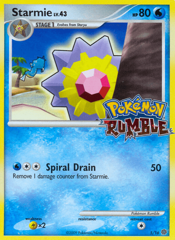 Carta Starmie 5/16 do set Pokémon Rumble — Pokémon TCG | Bynx