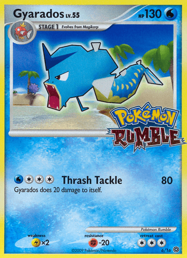 Carta Gyarados 6/16 do set Pokémon Rumble — Pokémon TCG | Bynx