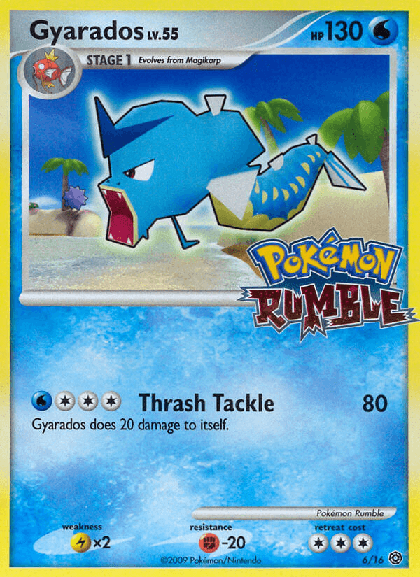 Carta Gyarados 6/16 do set Pokémon Rumble — Pokémon TCG | Bynx