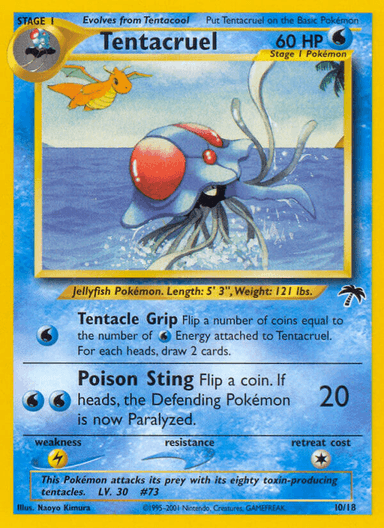 Carta Tentacruel 10/18 do set Southern Islands — Pokémon TCG | Bynx