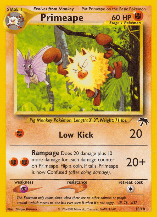Carta Primeape 18/18 do set Southern Islands — Pokémon TCG | Bynx
