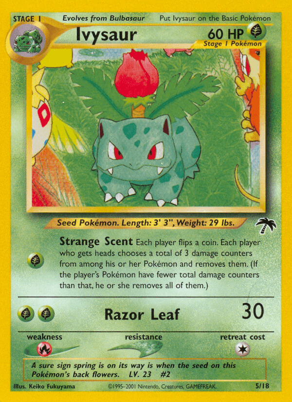 Carta Ivysaur 5/18 do set Southern Islands — Pokémon TCG | Bynx